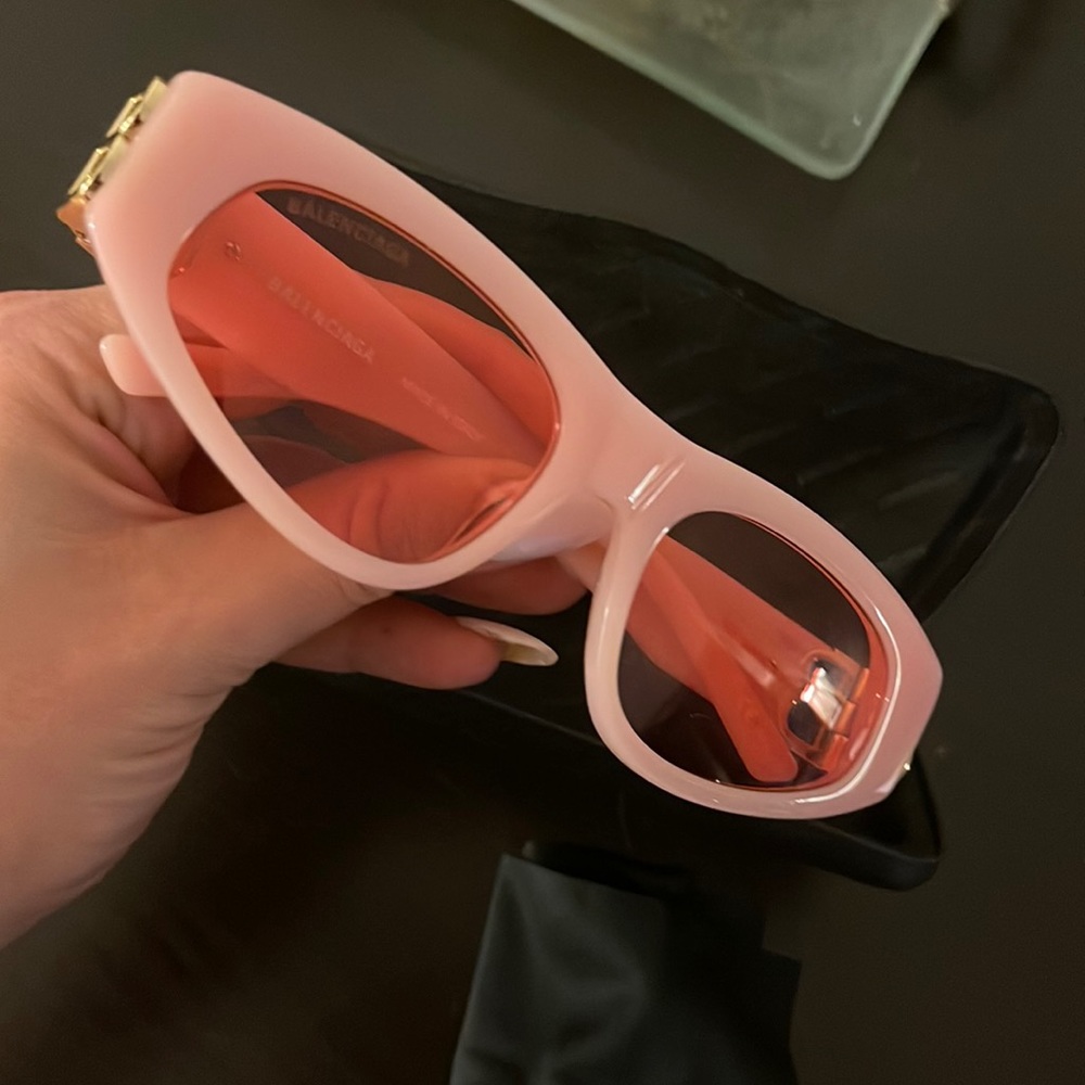 Balenciaga pink sunglasses